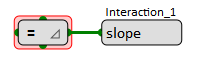 Variable with parent operator